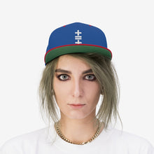 Load image into Gallery viewer, Unisex Flat Bill Hat (vertical logo)
