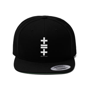 Unisex Flat Bill Hat (vertical logo)