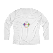 Load image into Gallery viewer, Women&#39;s Long Sleeve Performance V-neck Tee
