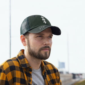 Unisex Trucker Hat (vertical logo)